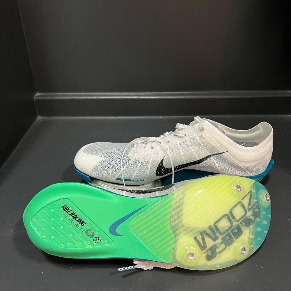 Nike Air Zoom Victory 2 T&F Distance Spikes FD8411-100-Sz M8.5/W10 NWOB - Picture 7 of 14